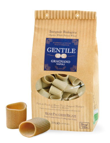 MEZZI PACCHERI RIGATI INTEGRALI BIO 500 g.