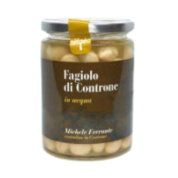 Fagioli di Controne Precotti g. 315 in Vaso di Vetro sottovuoto