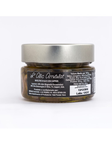 Involtini di Alici e Capperi 106 ml: Deliziosi Prodotti Ittici Top Line!